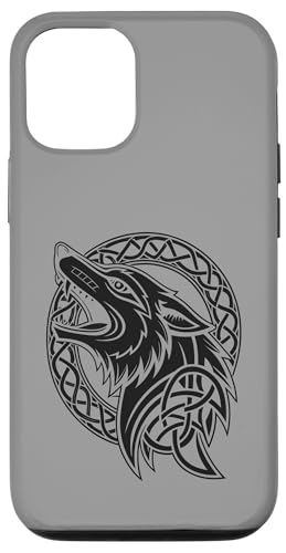 Klassischer Fenrir Wolf – Wikingerwolf & nordische Mythologie Hülle für iPhone 12/12 Pro von Steps To Valhalla with Viking Wolf Fenrir Knotwork