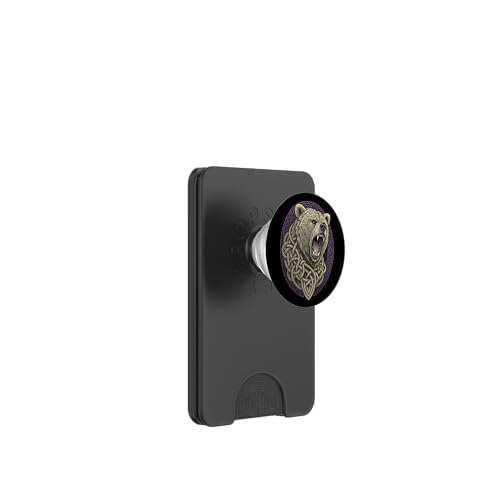 Norse Wild Berserker - Nordic Viking Bear PopSockets PopWallet für MagSafe von Steps To Valhalla