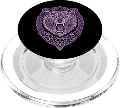 Runensteinbär - Nordische Wildnis & Wikinger PopSockets PopGrip für MagSafe von Steps To Valhalla