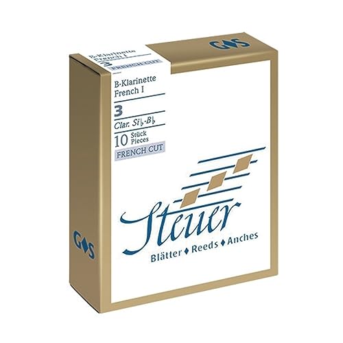 Steuer Blatt BB-Klarinette Solo White Line 2 französischer Schnitt 10er-Packung von Steuer
