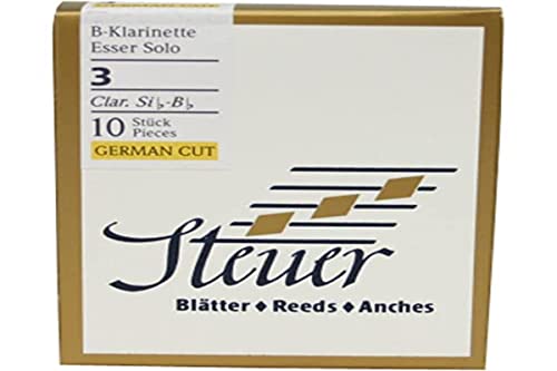 Steuer Blatt BB-Klarinette Solo White Line 3.5 deutscher Schnitt 10er-Packung von Steuer