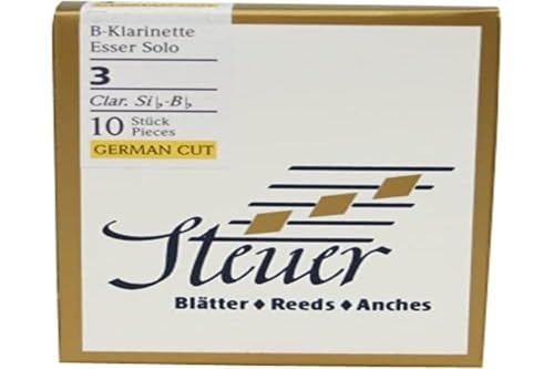 Steuer Blatt BB-Klarinette Solo White Line 3.5 deutscher Schnitt 10er-Packung von Steuer