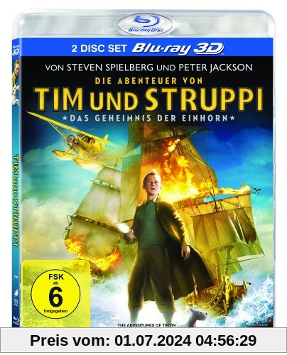 Die Abenteuer von Tim & Struppi - Das Geheimnis der Einhorn [Blu-ray 3D] von Steven Spielberg