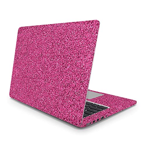Sticker Master Glamour Pink Gold Glitter Vinyl-Aufkleber Skin Cover 13 14 15 Zoll Notebook-Aufkleber für MacBook Asus Acer Hp Lenovo Huawei Dell Vs Toshiba 15.6 inch (38x27 cm) von Sticker Master