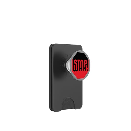 "STOP WAR!" Design mit wirkungsvoller Typografie PopSockets PopWallet für MagSafe von StickerPolitics