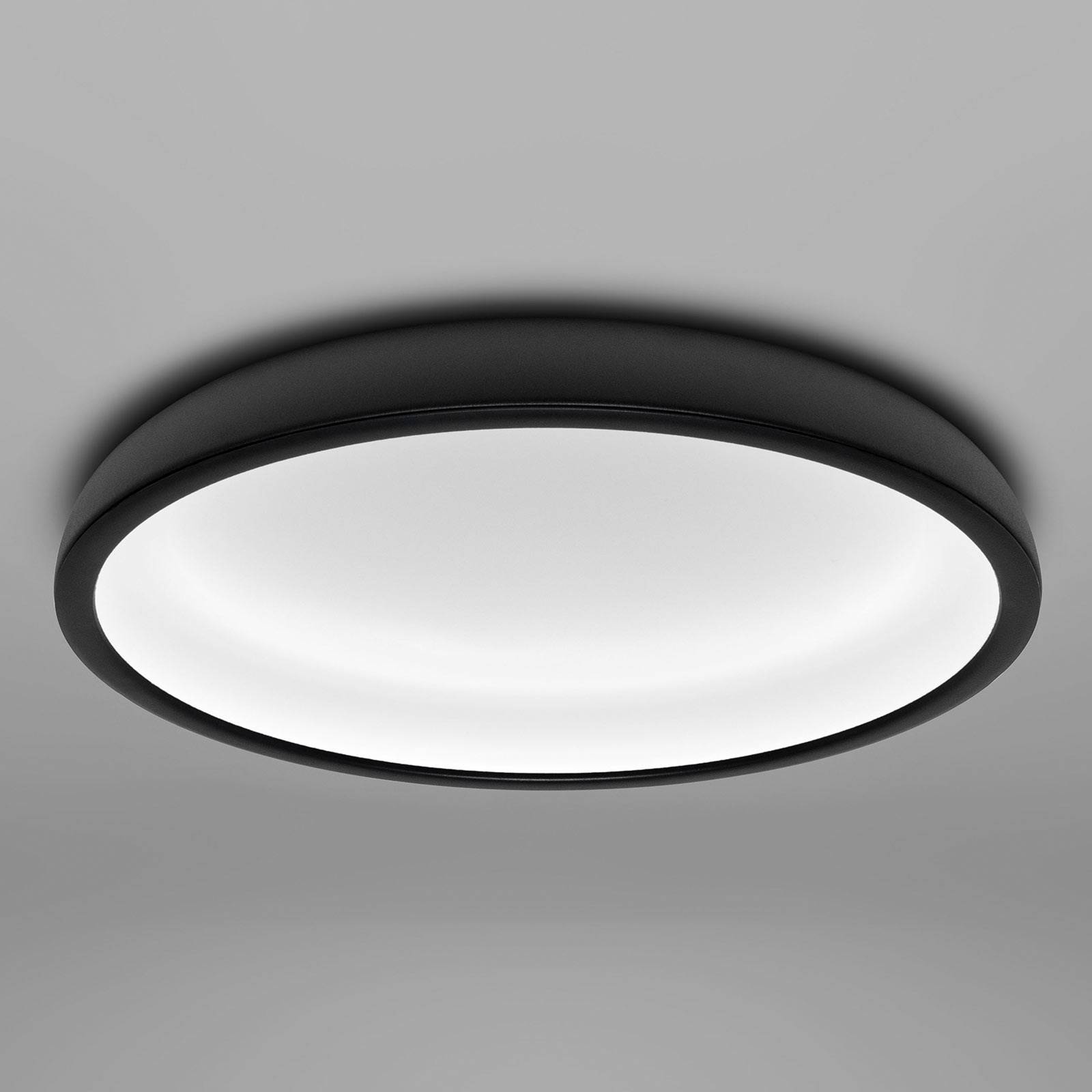 LED-Deckenleuchte Reflexio, Ø 46cm, schwarz von Stilnovo