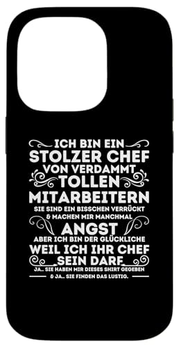 Hülle für iPhone 14 Pro Ich Bin Ein Stolzer Chef von verdammt tollen mitarbeitern von Stolzer Chef & Geschenkideen