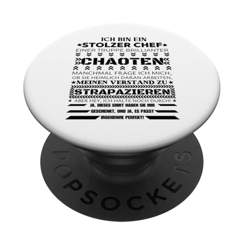 Ich Bin Ein Stolzer Chef von Brillianten Chaoten PopSockets Klebender PopGrip von Stolzer Chef & Geschenkideen