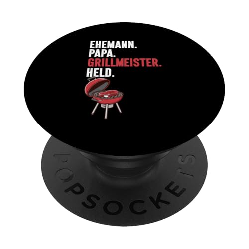 Ehemann Papa Grillmeister Held Grill Papa Vatertag BBQ PopSockets Klebender PopGrip Ehemann Papa Grillmeister Held Grill Papa Vatertag BBQ PopSockets Klebender PopGrip von Stolzer Papa Grill Liebender Vater Daddy