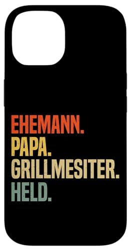 Ehemann Papa Grillmesiter Held Retro Vatertag Grillen Hülle für iPhone 14 Ehemann Papa Grillmesiter Held Retro Vatertag Grillen Hülle für iPhone 14 von Stolzer Papa Grill Liebender Vater Daddy