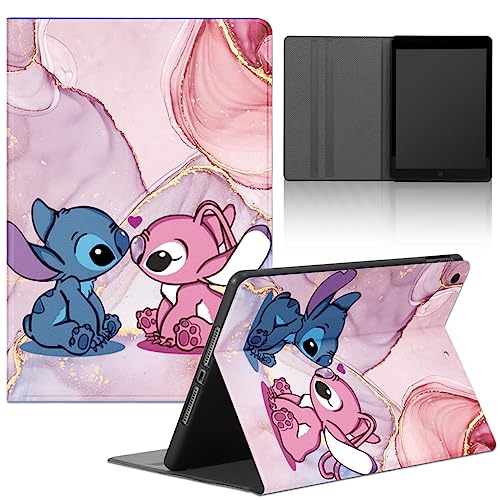 Cartoon Stitch Tablet Hülle für Huawei MatePad 11 (2023) 11,0"/MatePad 11 Wi-Fi,PU Leder Flip TPU Silicone Cover mit Kawaii Anime Muster Case Shockproof Leichte Stand Schwarz Tablet Schutzhülle,08 von Stradvnaly