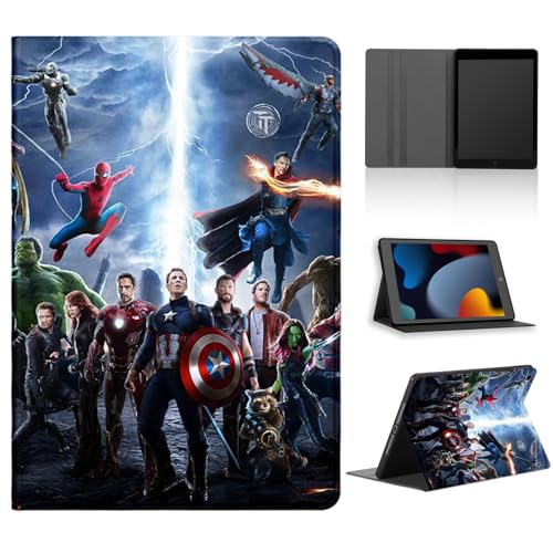 Tablet Hülle für Samsung Galaxy Tab S9 FE+ 12,4" SM-X610/SM-X616B, Cool Cartoon Anime Muster Schutzhülle PU Leder Flip TPU Silicone Cover Stoßfest Verstellbar Ständer Tablet Folio,09 von Stradvnaly