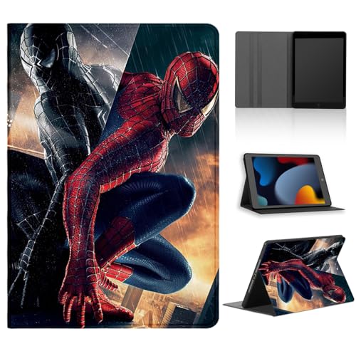 Tablet Hülle für iPad 9/8/7 10,2" 2021/2020/2019 9./8./7. Generation, Cool Cartoon Anime Muster Schutzhülle PU Leder Flip TPU Silicone Cover Stoßfest Verstellbar Ständer Tablet Folio,02 von Stradvnaly