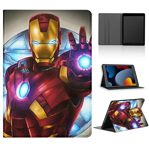 Tablet Hülle für iPad 9/8/7 10,2" 2021/2020/2019 9./8./7. Generation, Cool Cartoon Anime Muster Schutzhülle PU Leder Flip TPU Silicone Cover Stoßfest Verstellbar Ständer Tablet Folio,05 von Stradvnaly