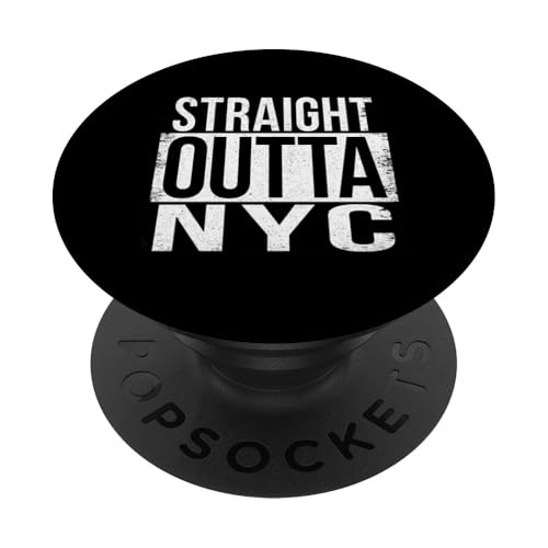 DIREKT AUS NYC PopSockets Klebender PopGrip von Straight Outta Words