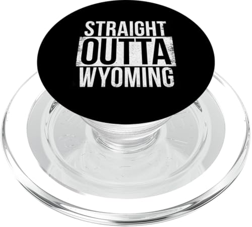 DIREKT AUS WYOMING PopSockets PopGrip für MagSafe von Straight Outta Words