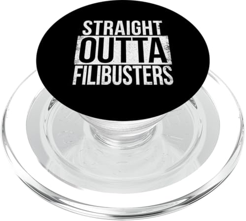 Gerade Outta Filibuster PopSockets PopGrip für MagSafe von Straight Outta Words