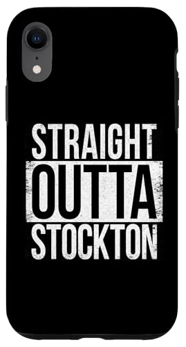 Hülle für iPhone XR Gerade Outta Stockton von Straight Outta Words