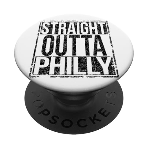 Straight Outta Philly im grungy Style PopSockets Klebender PopGrip von Straight Outta Words