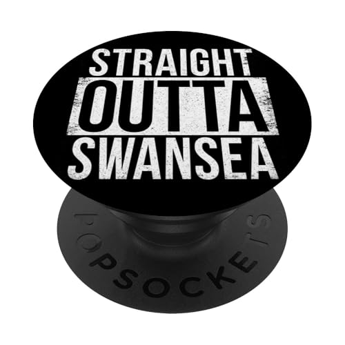 Straight Outta Swanssea PopSockets Klebender PopGrip von Straight Outta Words