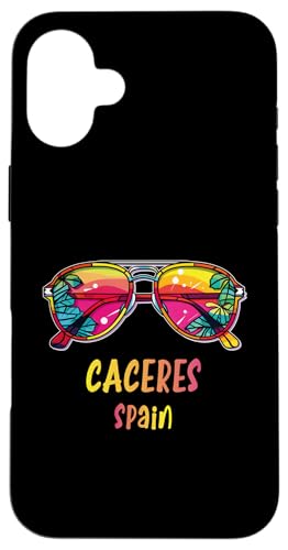 Caceres Spanien Sonnenbrille Outfit Caceres Spanien Hülle für iPhone 16 Plus von Strand Sommerparty -Designs