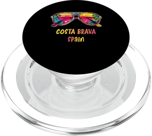 Costa Brava Spanien Sonnenbrille Outfit Costa Brava Spanien PopSockets PopGrip für MagSafe von Strand Sommerparty -Designs