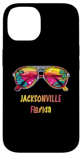 Hülle für iPhone 14 Jacksonville Springs Florida Sonnenbrillen-Outfit Florida von Strand-Sommerparty-Designs