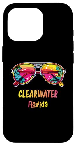 Hülle für iPhone 16 Pro Clearwater Springs Florida Sonnenbrillen-Outfit Florida von Strand-Sommerparty-Designs