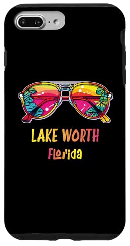 Hülle für iPhone 7 Plus/8 Plus Lake Worth Florida Sonnenbrillen-Outfit Florida von Strand-Sommerparty-Designs