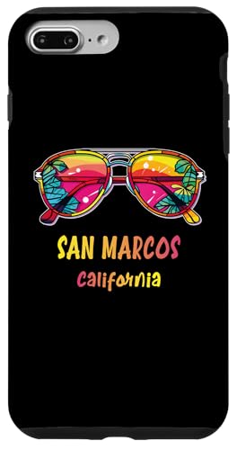 Hülle für iPhone 7 Plus/8 Plus San Marcos California Sonnenbrille Outfit Kalifornien von Strand-Sommerparty-Designs