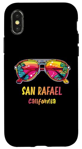 Hülle für iPhone X/XS San Rafael California Sonnenbrille Outfit Kalifornien von Strand-Sommerparty-Designs