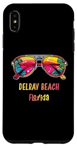 Hülle für iPhone XS Max Delray Beach Florida Sonnenbrillen-Outfit Florida von Strand-Sommerparty-Designs