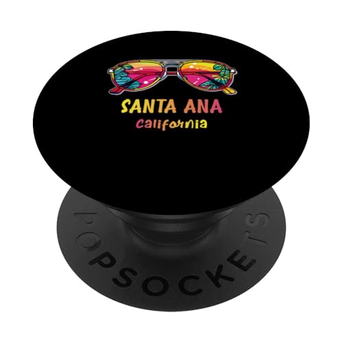 Santa Ana California Sonnenbrillen-Outfit Santa Ana PopSockets Klebender PopGrip von Strand-Sommerparty-Designs