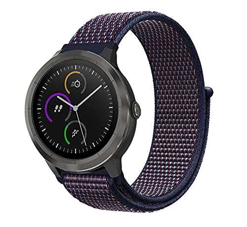 Strap-it nylon Blau - Passend für - Armband für Smartwatch - Ersatzarmband von Strap-it