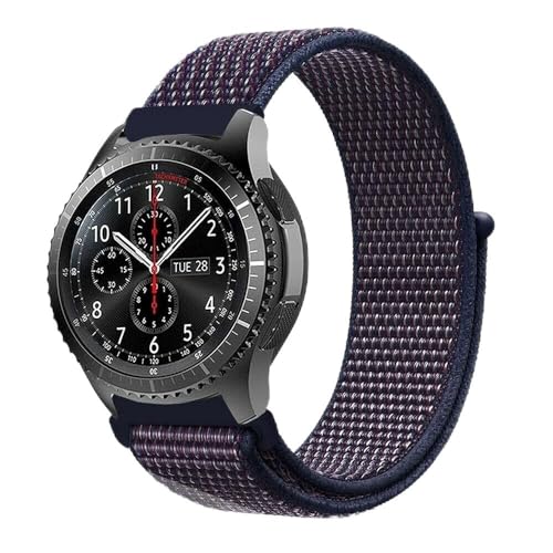 Strap-it nylon Blau - Passend für Samsung Galaxy Watch - Armband für Smartwatch - Ersatzarmband von Strap-it