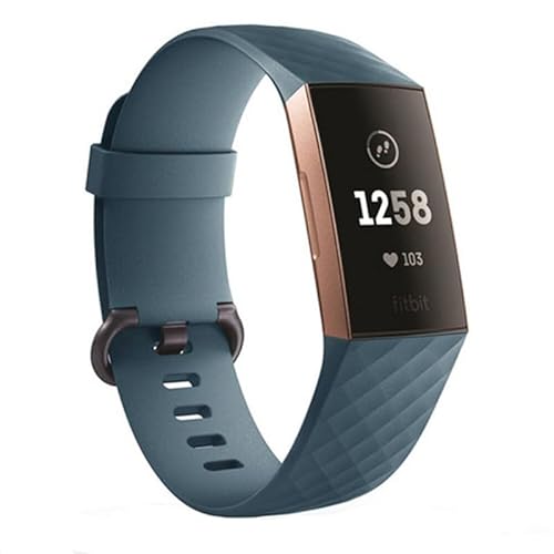 Strap-it silikon Blau - Passend für Fitbit Charge 3 & Fitbit Charge 4 - Armband für Smartwatch - Ersatzarmband von Strap-it