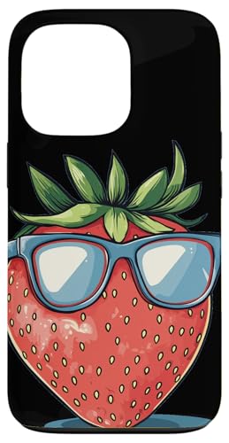 Fruchtiges Erdbeerbrillenkostüm für Obstliebhaber Hülle für iPhone 13 Pro von Strawberry Spectacles