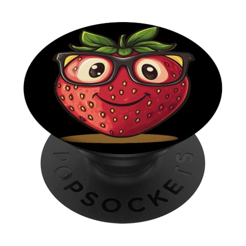 Lustiges Sonnenbrillen-Design von Berry für Erdbeerfans PopSockets Klebender PopGrip von Strawberry Spectacles