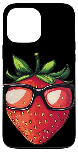 Sommer Erdbeere mit Brille Kostüm für Jungen und Mädchen Hülle für iPhone 13 Pro Max von Strawberry Spectacles