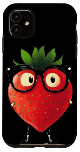 Summer Fun Berry mit Sonnenbrille Grafikdesign Hülle für iPhone 11 von Strawberry Spectacles