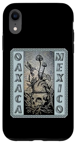 Oaxaca Street Art #8 Pilze Schädel Kolibri Totenkopf Mexiko Hülle für iPhone XR von Street Art aus Oaxaca