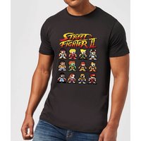 Street Fighter 2 Pixel Characters Mens T-Shirt - Schwarz - 5XL von Street Fighter