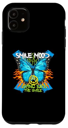 Hülle für iPhone 11 Butterfly Smile — Vintage-Grunge-Ästhetik aus dem Jahr 2000 von Street Style Collective