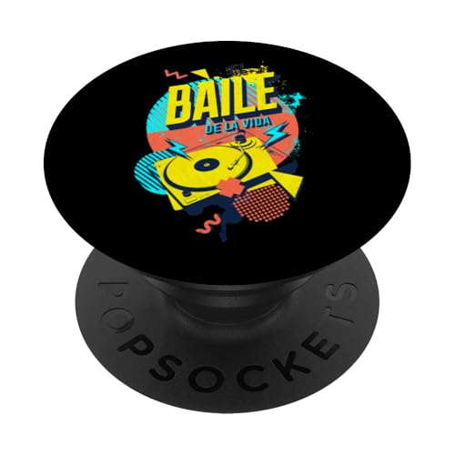 El Baile De La Vida Lebendige Plattenspieler-Kunst PopSockets Klebender PopGrip von Streetwear De Medellin Colombia. Click for more