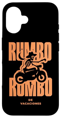 Hülle für iPhone 16 Rumbo Rumbo De Vacaciones Skeleton Ride Adventure von Streetwear De Medellin Colombia. Click for more