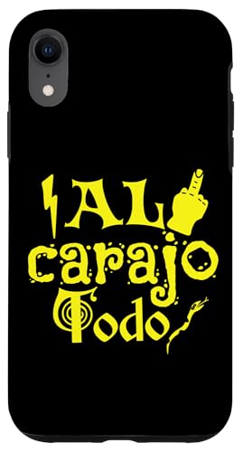 Hülle für iPhone XR Al Carajo Todo Ausdrucksstarkes Statement-Design von Streetwear De Medellin Colombia. Click for more