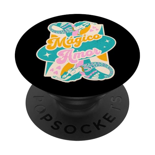 Mágico Amor Mermaid Retro Vibes Bunt PopSockets Klebender PopGrip von Streetwear De Medellin Colombia. Click for more