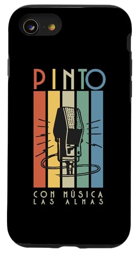 Pinto Con Música Las Almas Retro-Mikrofon Hülle für iPhone SE (2020) / 7 / 8 von Streetwear De Medellin Colombia. Click for more