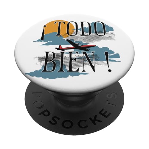 ¡Todo Bien! Flugzeug Sunset Adventure PopSockets Klebender PopGrip von Streetwear De Medellin Colombia. Click for more