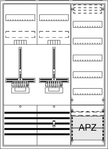 Striebel & John 2CPX054267R9999 DA37PG Komplettschrank Unterputz, Aufputz, teilversenkt Inhalt 1St. von Striebel & John